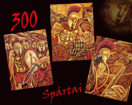 300 spartans / 300 spártai Olajfestmény, kasírozott festővászon. Festő: Angyalos Ára: 160.000 HUF A kép vásárlás előtt megtekinthető! lastangelheart@gmail.com